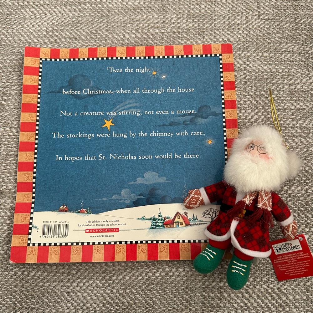 Mary Engelbreit Holiday Ornament with Red and Green Accents - Picture 2 of 4